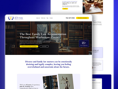 Law Office Attorney - Web Design animation content strategy law office uiux ux design web design