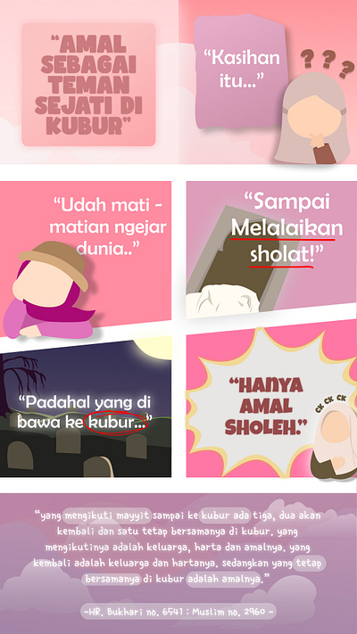 Infographic - "Amal sebagai teman sejati" infographic