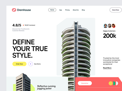 Property Header Exploration 3d agency building digital elementor framer header hero home house illustration landing marketing page property ui webflo website wordpress