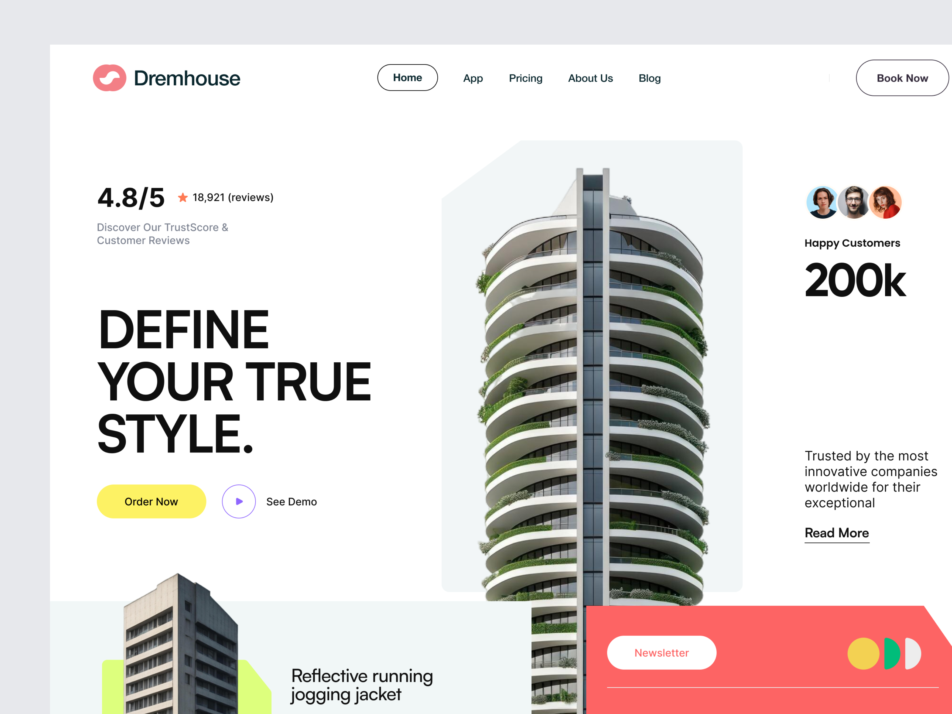 Example of Professional  Landing Page Design