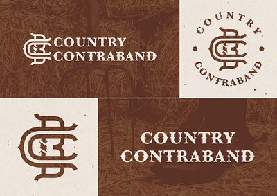 Country Monogram Logo album cover artwork band band logo brand identity logo branding catlle logo cattle monogram country band hand drawn logo illustration initial logo landscape western lettering logo logo branding monogram logo ranch vintage illustration vintage logo vintage monogram western logo