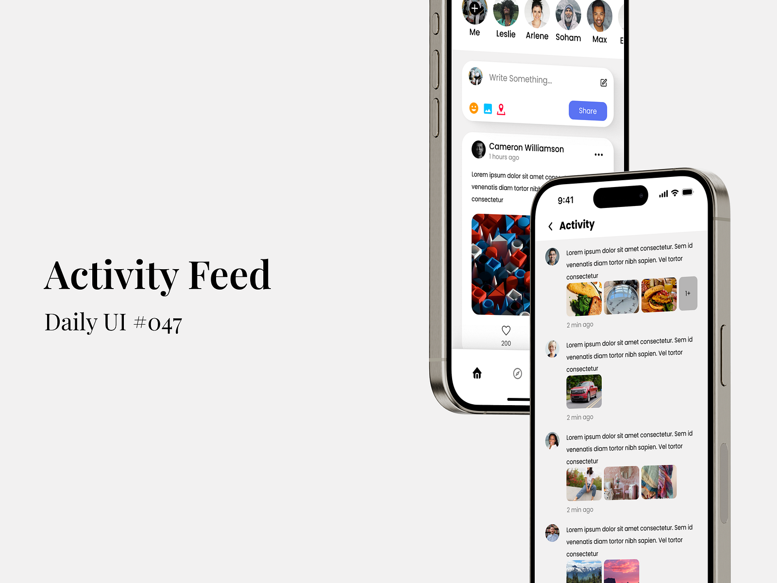 Activity Feed - Daily UI #047 by Azis Nurfajari on Dribbble