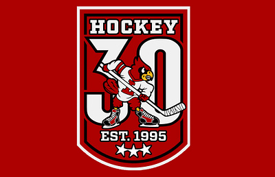 UofL Hockey 30th Anniversary Logo 30th anniversary bird branding graphic design hockey logo