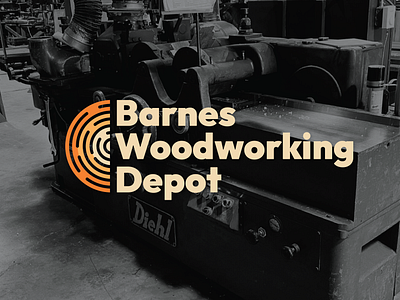 Barnes Woodworking Depot brand design branding construction design graphic design logo logo design wood woodworking