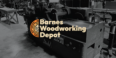 Barnes Woodworking Depot brand design branding construction design graphic design logo logo design wood woodworking