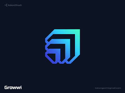 Logo Mark for Growth, Power, and Momentum ai brand design brand identity branding design growth logo minimal modern logo momentum power saas tech