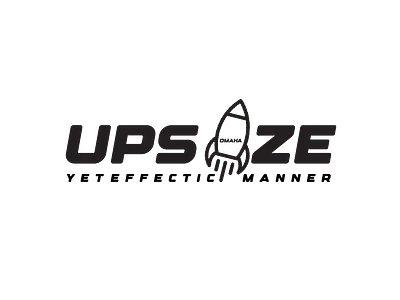 upsize logo design branding design graphic design logo logotype typography