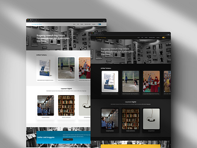 Redesign Website Dinas Perpustakaan library redesign ui uiux web design