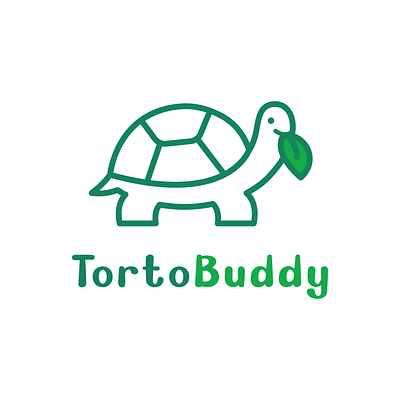 Tortobuddy Logo branding design friends graphic design logo pet tortoise