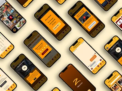 Ziel app branding design typography ui ux