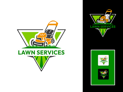 Lawn Services Logo agriculture agriculture logo brand guidelines brand identity branding farming gardening handdrawn landscape lawn lawncare lawncarelogo lawnservices logo logo design logos logotype natural organic plant