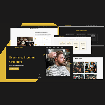 Reyplix Barber - Modern Barbershop Website Template barbershop bootstrap css html javascript landing page premium template