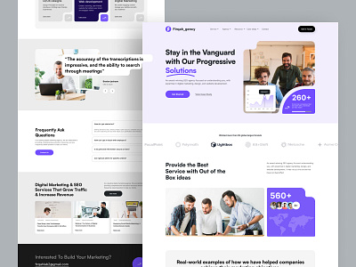 Firqah Agency Landing page agency creative agency digital agency dribbble firqah agency firqah lab marketing marketing agency seo agency uiux web desing