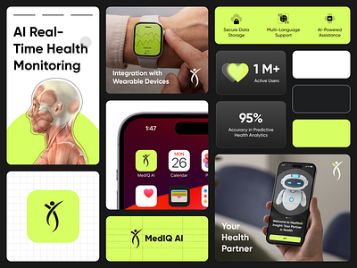 AI Healthcare Analytics Apps ai app ai assistant app branding app design artificial intelligence brand guidelines design healthcare branding healthcare logo healthcare logotype logo design medical medical branding medical design medical logo medtech branding typography ui ux visual identity