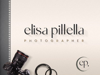 Logo Design for Elisa Pittella brand branding design digital digital art elegant favicon favicon design graphic design icon icon design identity branding logo logo design luxury photographer photography wedding wordmark wordmark logo