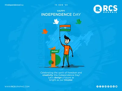 Happy Independence Day! 🇮🇳 independence day rcs graphic