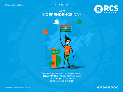 Happy Independence Day! 🇮🇳 independence day rcs graphic