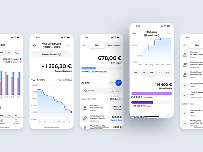 Financial Wellness, One Tap Away app budget card cash chart currency data design digital flow mobile money spending ui ui design uiux ux visualization