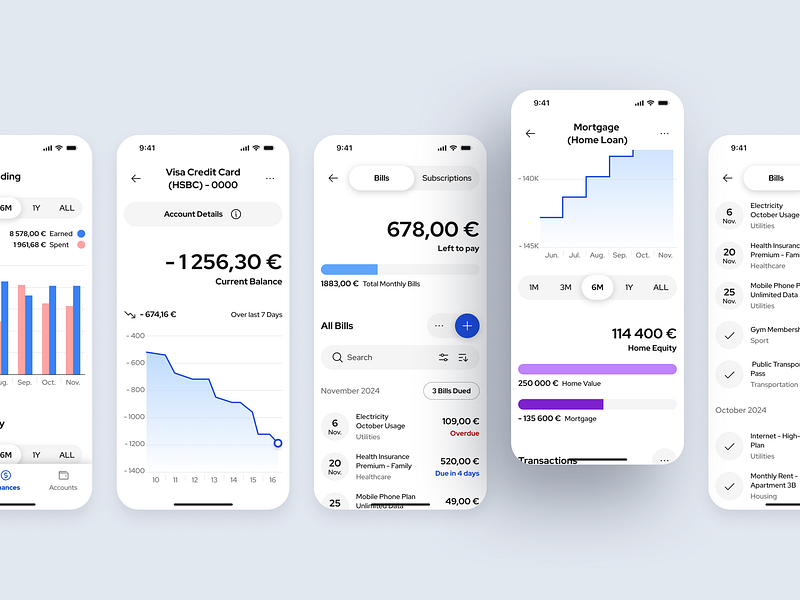 Financial Wellness, One Tap Away app budget card cash chart currency data design digital flow mobile money spending ui ui design uiux ux visualization