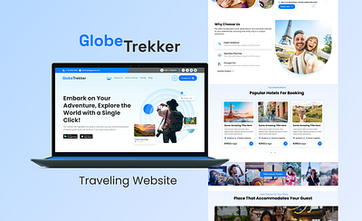 GlobeTrekker website app appdesign design ui user ux