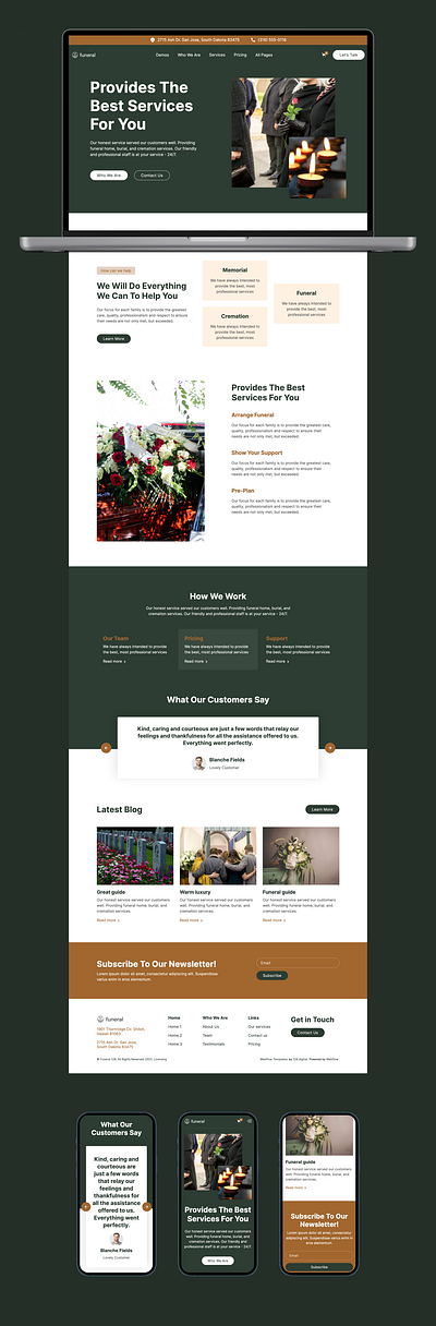 Funeral figma design funeral services funeral services websites professional template responsive design seo optimized template ui ui design webdesign webflow webflow designer webflow template webflow website website design website designer website template