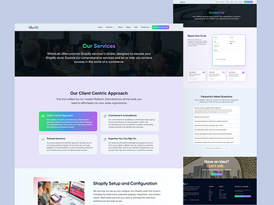 Service page design for WhenLab conceptual design dribble service design service page trending ui uiux user interface ux visual design website design