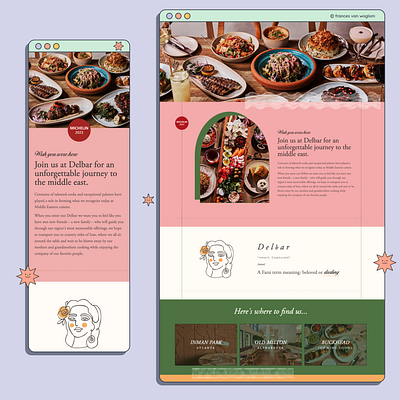 Site for Michelin Star Spot design web design