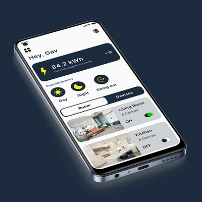 Smart Home Control App app design design figma figma design mobile app smart home app smart home control app ui uiux ux