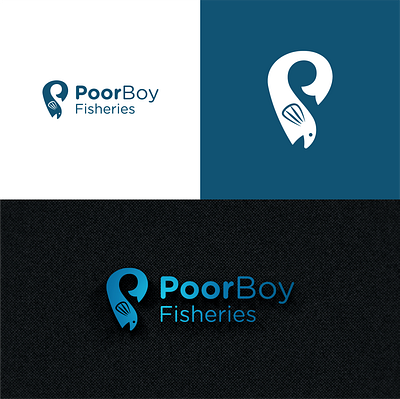 Modern Fishing Company Logo fish fish logo fish logo design fisheries fisheries logo design fishing fishing club logo fishing company fishing company logo fishing logo fishing logo design fishing club flat lettermark minimal modern p p logo symbolic