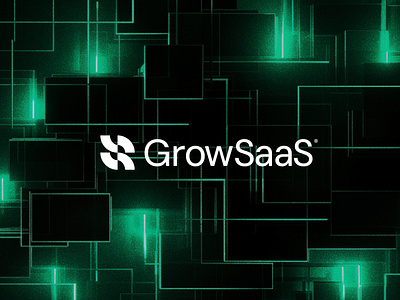 GrowSaaS - Logomark ai brand brand identity branding brands design green grow growth logo logo design logomark mark minimal modern premium saas tech visual identity