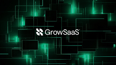 GrowSaaS - Logomark ai brand brand identity branding brands design green grow growth logo logo design logomark mark minimal modern premium saas tech visual identity