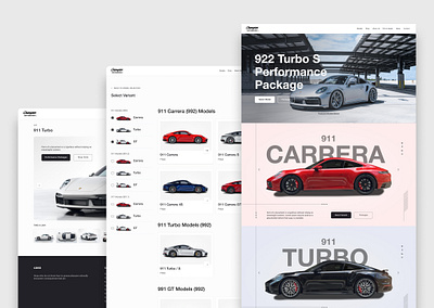 Champion Motorsports - Porsche Autparts Website branding cars website graphic design porsche porsche website sports car website ui uiux web design web developer website development