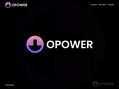 Opower - Logo & Brand Identity automation brand identity branding car charging charging logo design downloader electric energy logo logo design logo mark logotype modern logo negative space plug logo power tech technology visual identity