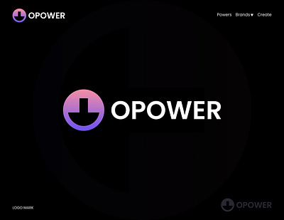 Opower - Logo & Brand Identity automation brand identity branding car charging charging logo design downloader electric energy logo logo design logo mark logotype modern logo negative space plug logo power tech technology visual identity