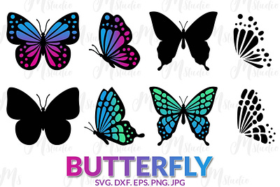 Butterfly Svg, Butterfly Monogram, Butterflies SVG 3d animation branding graphic design logo motion graphics ui