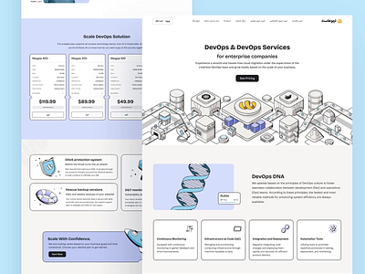 Limoo Host Scale animation cloud dna hero hosting illustration rocket ui animation