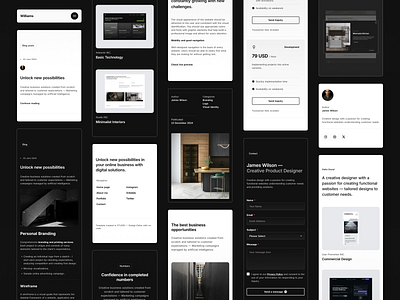 Minimal Portfolio #4 blog cms concept design graphic design landing page minimalist modern portfolio technology ui ux web web design webdesign website