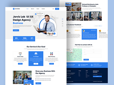 Jarvizlap 📢Agency Landing Page Design agency agency landing page career clean find job find work hiring job landing page job listing job search landing page mobile app design recruitment ui design uiux web design website work