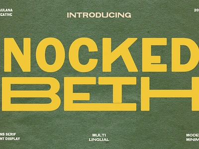 Nocked Beth Modern Minimal Sans Serif Font animation branding design font fonts graphic design illustration logo nostalgic ui