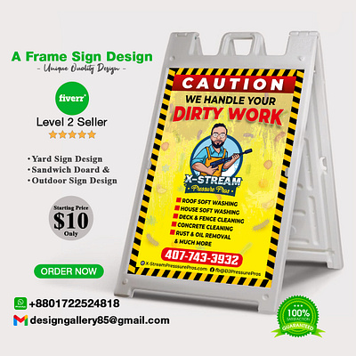 Are you looking for a Cleaning Service Signage Design? caution cleaning experts cleaning serives commercial cleaning dirty work