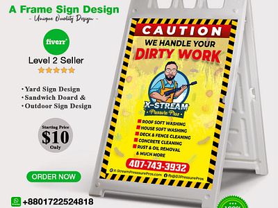 Are you looking for a Cleaning Service Signage Design? caution cleaning experts cleaning serives commercial cleaning dirty work