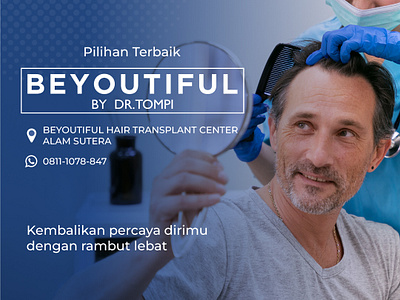 BEYOUTIFUL Hair Transplant Clinic Instagram Template branding graphic design instagram social media ui