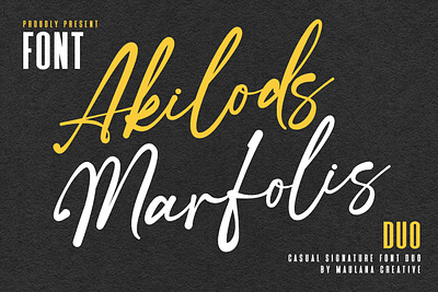 Akilods Marfolis Font Duo animation branding design font fonts graphic design logo nostalgic