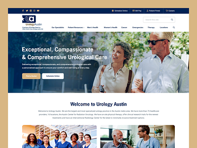 Urology Austin // Web Design austin clinic doctor health healthcare hospital texas urologist urology web design