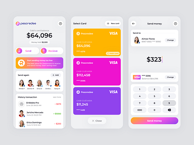 Interface design concept for digital wallet app | Lepshey app card concept design concept finance fintech interface interface design mobile mobile app payment payment systems product product design startup ui ux uxui wallet web design