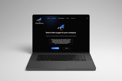 DataHorse Company Website UI animation branding graphic design logo motion graphics ui