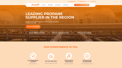 Propane Supplier Website | Webflow blog custom design development ecommerce figma gas illustration industrial low code propane services uxui webflow website