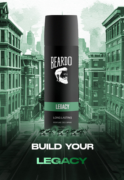 Beardo Deo Promotion Poster made in Photoshop advertisement beardo flyer graphic design poster