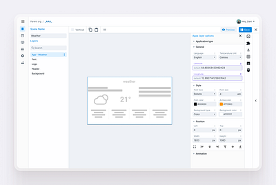 FlowR - Slide Creation cms product signage ui ux web webapp