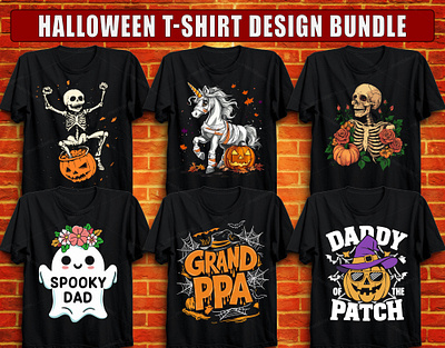 HALLOWEEN DAD T-SHIRT DESIGN branding custom halloween vector custom t shirt custom t shirt design design hallloween design halloween halloween 2024 halloween poster halloween t shirt illustration merch by amazon skull halloween t shirt design t shirt template tee tee design typography typography t shirt design ui